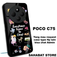 Case hp poco/S9/softcase glossy Poco C75/Casing Poco C75/ can request other types