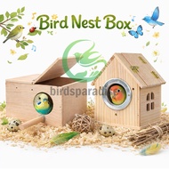 Bird Nest Box Wooden Nest Boxes For Bird Breeding For Budgie Breeding Boxes Lovebird Breeding Cages