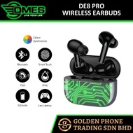 DMES DE8 PRO Wireless Earbuds Stereo Sport Gaming Bluetooth 5.1 TWS Earbuds with Color Light Synchro