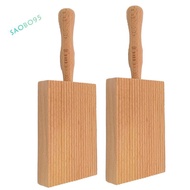Pasta Making Board, Gnocchi Board, Beech Wood Gnocchi Board Butter Board Dough Scraper for Pasta and