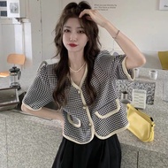 Yoan 923 - Xuran Blazer | Women's tweed Outer top | Blazer tweed premium korean style