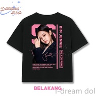 🎉 Blackpink Kim Jennie T-shirt Comfortable Deadline World Tour Style Model S-5XL