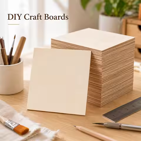 30x30cmx2.5mm Plywood Sheets Multi-Layer Hardwood Wood Boards Unfinished Blank Wood Squares DIY Craf