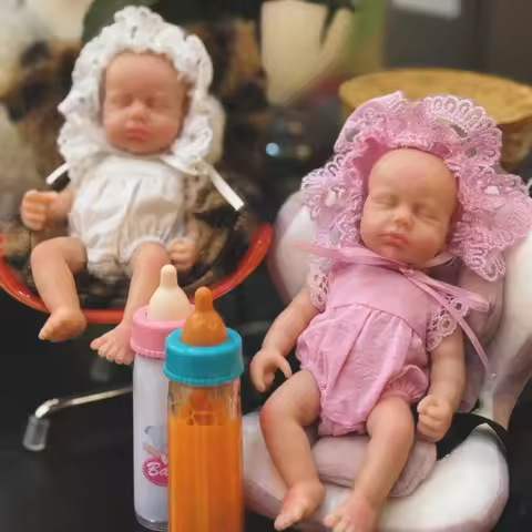 6Inch Can Washable Mini Palm LouLou Solid Silicone Bebe Reborn Girl With Paint Skin Soft Touch Lifel