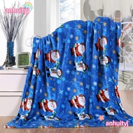 AHTY Sofa Blanket, Flannel Soft Cosy Snuggle Blanket, Comfort Elk Snowflake Washable Winter Warm Chr