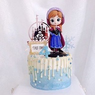 蛋糕裝飾Anna 公主 安娜公主Elsa公主蛋糕主題蛋糕愛莎 蛋糕Anna 公主Frozen theme Cake topper decoration Elsa Anna Crescent light