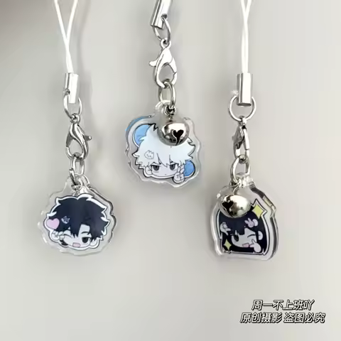 Link Click Lucas Rin‌ Charles Phone Rope Chain Cosplay Backpack Ornament Bell Pendant Birthday Gifts