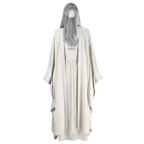Lord Of The Rings Cosplay Costume Of Saruman Ring-keeper Halloween Robe Christmas