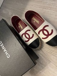 Chanel 黑白鞋 38碼  羊皮 全新 有單