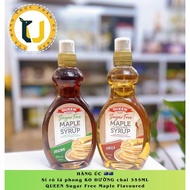 (AUSTRALIAN PRODUCT) QUEEN Sugar Free MAPLE Flavored Syrup 355ML bottle