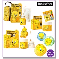 innisfree [Tweety Edition] Vitamin C Green Tea Enzyme Brightening Serum, Cream, Pad, No-Sebum Powder