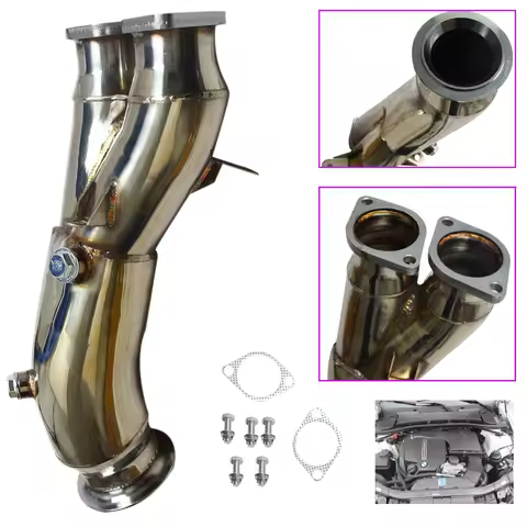 Single Turbo Exhaust Tail Pipe Downpipe For BMW E82 E88 135i E-SERIES E90 E91 E92 E93 335i xDrive N5