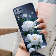 Case Realme C15hp - Fashion Flower Case - Latest Realme C15 Softcase - Realme C15 Casing - Realme C1