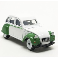 Majorette Citroen 2CV-White/Green Color /Wheels VIN /scale 1/64 (3 inches) no Package