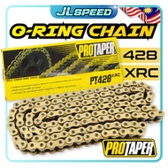 PROTAPER 428 XRC Cross O-Ring Chain Rantai Oring Heavy Duty Gold Emas PT428XRC x 122L / 132L / 138L 