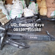 Ready Baru Jangkar Kapal + Sertifikat Tipe Kodok / Stockless Anchor 1290 kg, 1590 kg, 1440 kg, 1740 