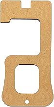Fudo Giken F9023 Door Opener, Eco Material, Made in Japan, Natural, Approx. 1.7 x 3.5 x 0.1 inches (