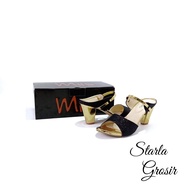 Sandal Anak - Starla Grosir - ZR016 High Heels Glitter Pesta / New Chunky Heels Maroko