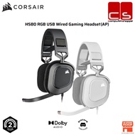 Corsair HS80 RGB USB 7.1 Surround Wired Gaming Headset — Carbon/White