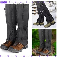 WATTLE Walking Boot Gaters, Black Zipper Camping Hiking Leg Gaiters,  Breathable Outdoor Waterproof 