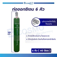 ท่อออกซิเจน 6 คิว (ถังออกซิเจน) ใช้อย่างต่อเนื่องได้ประมาณ 21-22 ชม./ Bcosmo The Pharmacy