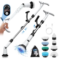 Qimedo Electric Brush แปรงทำความสะอาดไฟฟ้าในห้องน้ำ รับฟรีหัวแปรงทำความสะอาด 8 หัว 600RPM ความเร็วเก