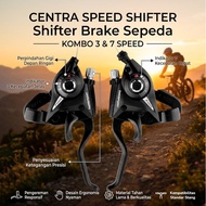 PITIKIHTaffSPORT Shifter Brake Bicycle Gear Shifter 3x7 Speed 2 PCS
