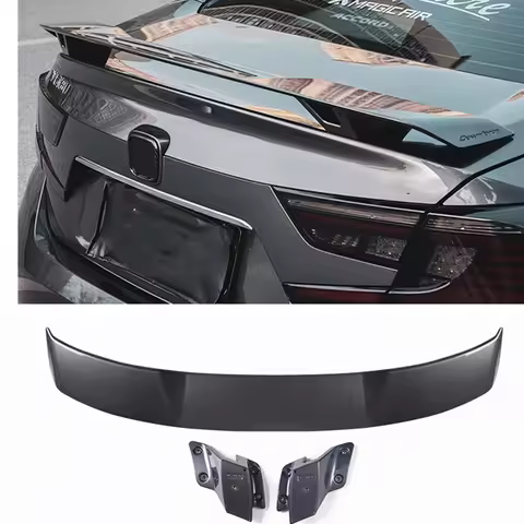 YOFER Style Rear Trunk Lid Spoiler Wing Deflector Tailgate Tail Splitter Lip For 2018-2022 Honda Acc