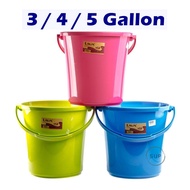 LAVA Plastic Pail with Handle / Tong Air Baldi / Housekeeping / Basin