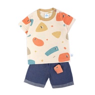 FIFFY CUTE GRAPHIC T-SHIRT SUIT BAJU BAYI (2325155) baby boy clothes set