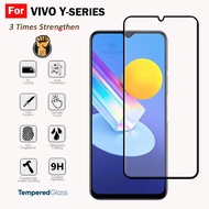 For Vivo Y02s Y03 Y03t Y17s Y18 Y22 Y22s Y27 Y28s 4G 5G 9H 3 Times Strengthen Tempered Glass Screen 