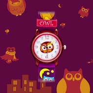 VFS นาฬิกาเด็ก นาฬิกา ข้อมือ LinkGraphix Kids mini 3D - OWL เครื่องญี่ปุ่น เด็ก น่ารัก นกฮูก กลางคืน