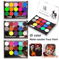 15 Colors Water-soluble Face Paint Body Paint Model Face Paint Halloween Face Makeup Water-based Fac