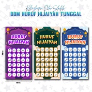 🌸READY DESIGN🌸 BBM HURUF HIJAIYAH TUNGGAL / BAHAN BANTU MENGAJAR / BBM ARAB / HURUF HIJAIYAH TANPA B