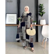 🌹SET MUSLIMAH🌹SET PUNJABI PETAK~SET BAJU DAN SELUAR PUNJABI BERCORAK🌹