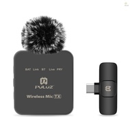 PULUZ PU646B Wireless Microphone System with 1 Receiver & 1 Transmitter 10M Transmission Range Built
