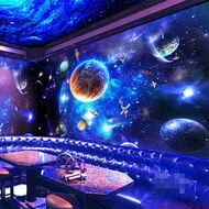 Custom wallpaper mural Space Starry Sky Wallpaper Bar KTV Theme Private Room Wallpaper Bedroom Ceili