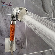 Zloog 3 Modes Adjustable Bathroom Shower Head Jetting Saving Water Anion Filter High Pressure Shower