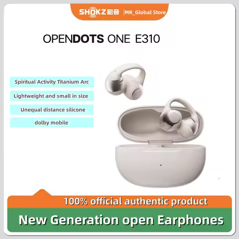 Shokz OpenDots ONE E310 Wireless Earphones Ear Clip AI Noise Reduction Long Battery Life Lightweight
