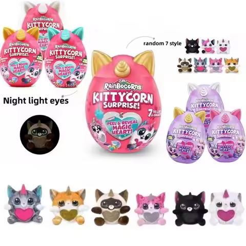 Rainbocorns Kittycorn Surprise Series 2 Collectible Plush Stuffed Animal Slime Maine Coon Cat Egg Ma