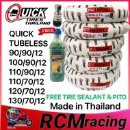 QUICK TIRE FREE TIRE SEALANT &amp; PITO PHOENIX TUBELESS By 12 110/70/12 120/70/12 130/70/12