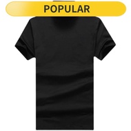 baju t shirt lelaki murah viral baju kaos lelaki T-Shirt Lengan Pendek Separuh Tinggi Lelaki, Kemeja Bawah, Tambah Bulu Kolar Tinggi Kapas Merecerized, Trend T-Shirt Pakaian Lelaki Lengan Tengah