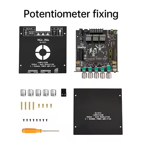 HT21-3G TDA7498E HIFI Digital Power Audio Amplifier Board 160Wx2+220W AMP Subwoofer Treble Bass Wuzh