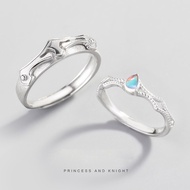 New Princess and Knight Couple Ring Stylish and Versatile for Men and Womens Valentines Day Commemor