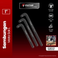 FIXTOP Shock Socket Handle L 1 Inch x 22" 24" 28" Inch Extension Offset Handle Socket Wrench Connect