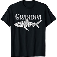 Grandpa Shark T-Shirt Family Matching Men Jawsome Gifts Tees Fashion Tops for Boys and Girls Distro 