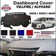 Toyota Alphard Vellfire AH30 AH20 AH10 2002-2022 Leather Dashboard Cover Anti Slip Accessories Autom