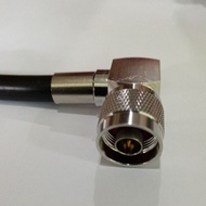 RIght Angle N male connector for LMR400, RG8U, RG213 RF cable