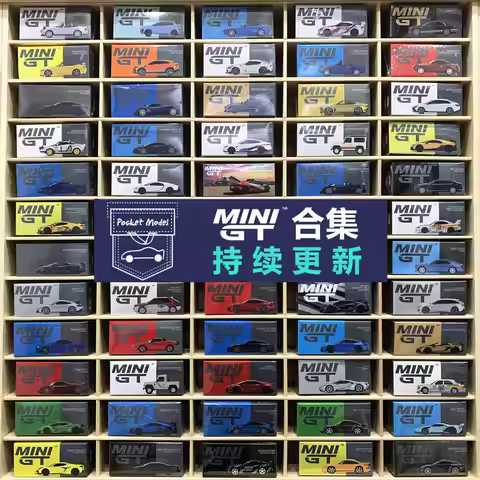 MINIGT Bentley Nissan GTR Super Pagani Ford 1/64 Diecast Automotive Model Ornaments Cas Toys Gift De