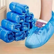 100-Pair Pack Disposable Shoe Covers - Non-Slip High Quality Booties, One-Time Use Foot Protectors F